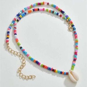 ⭐️ Beaded Cowrie Puka SeaShell Necklace ⭐️